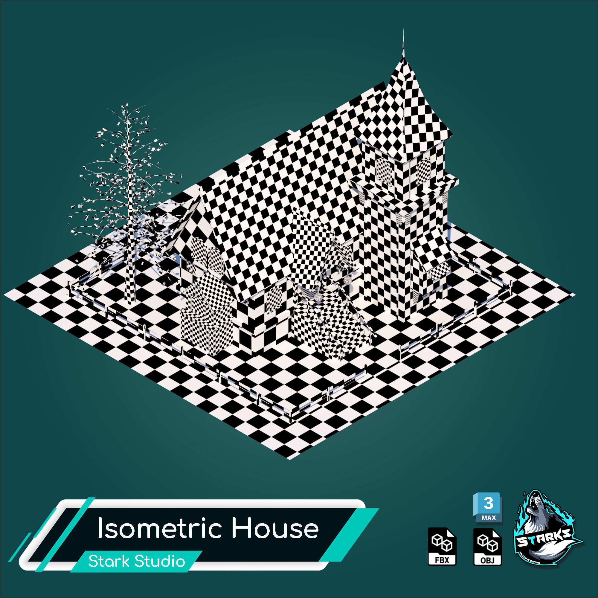 Basemesh Old House Free low-poly 3D model_25