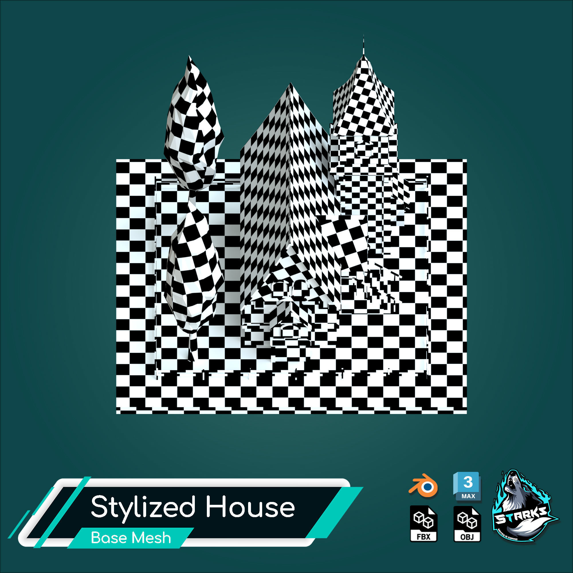 Basemesh Old House Free low-poly 3D model_20