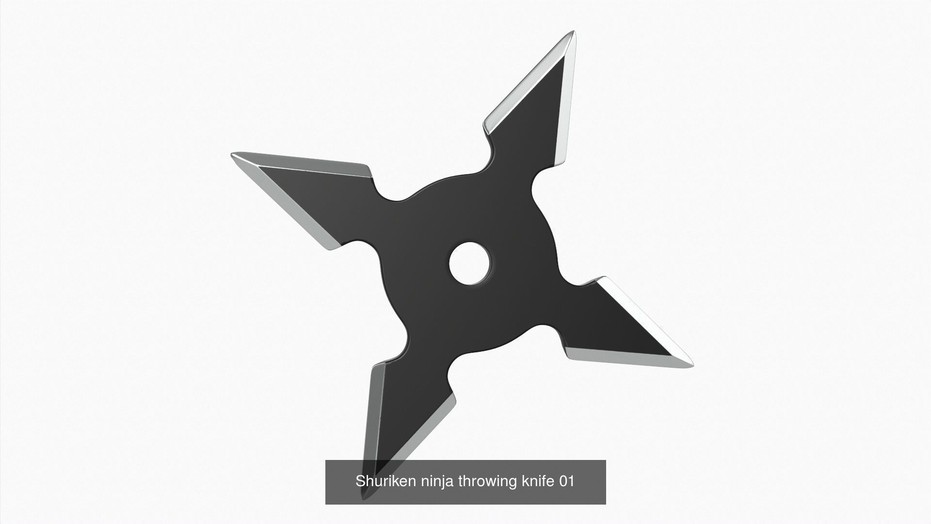Throwing Weapons Shuriken 3D Model Collection_1