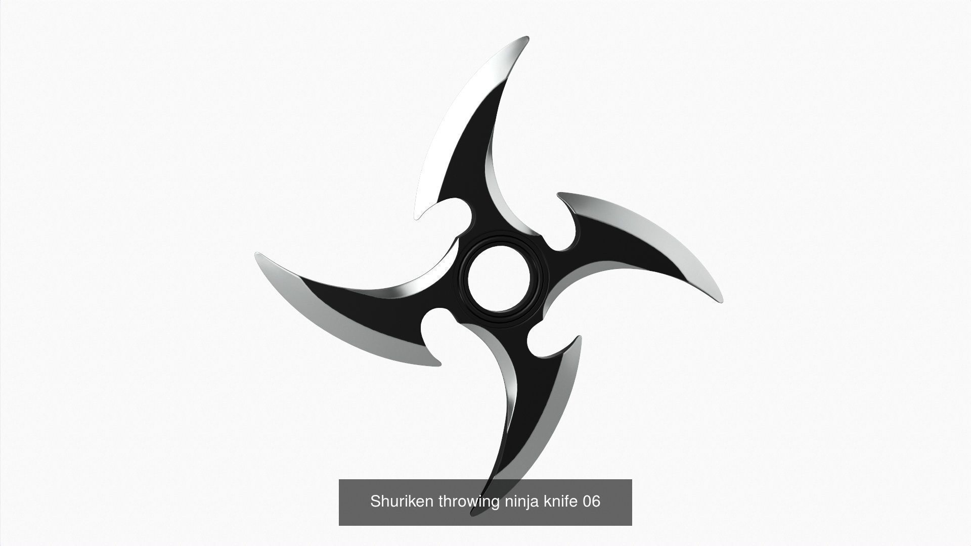 Throwing Weapons Shuriken 3D Model Collection_9