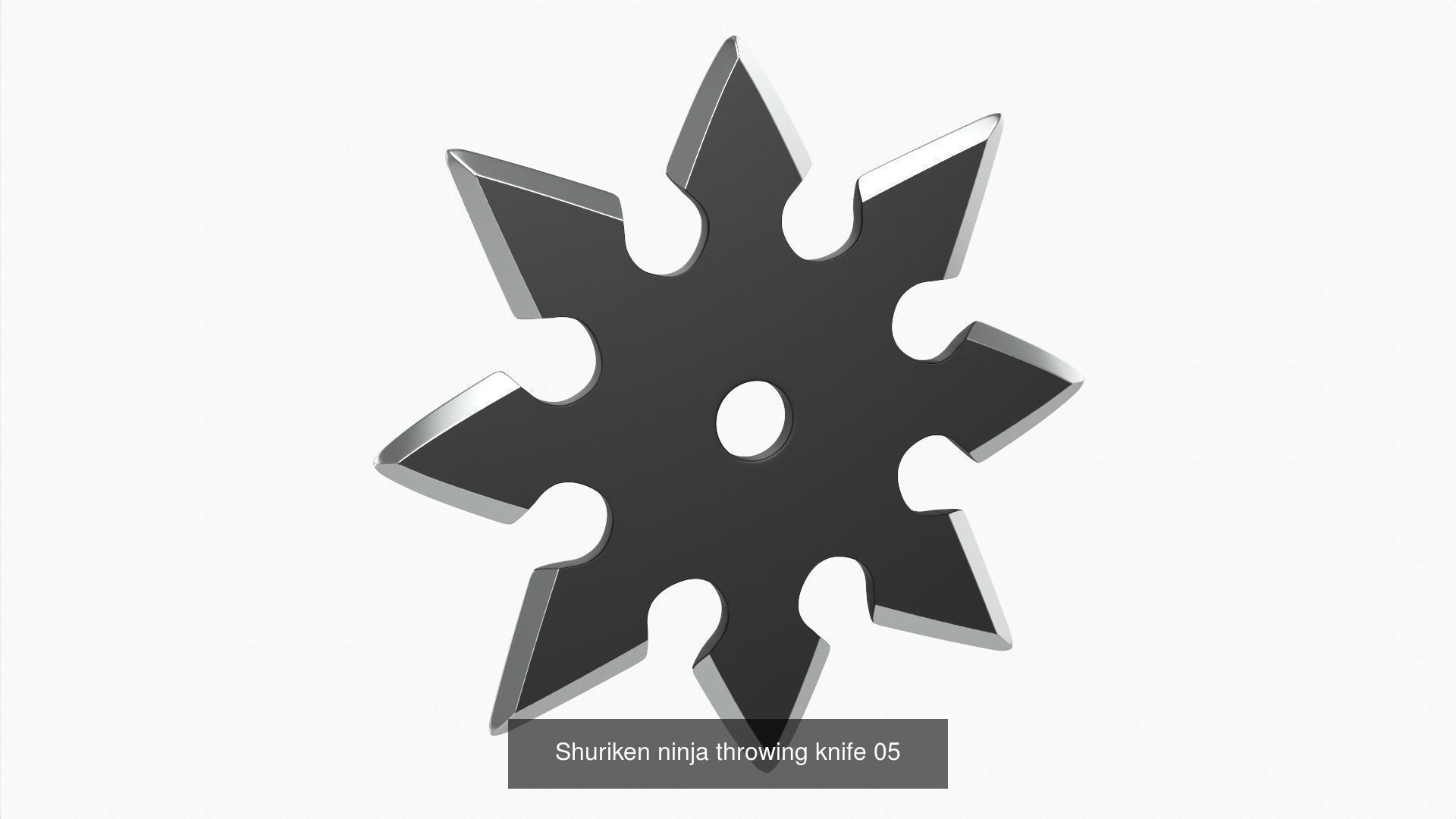 Throwing Weapons Shuriken 3D Model Collection_5