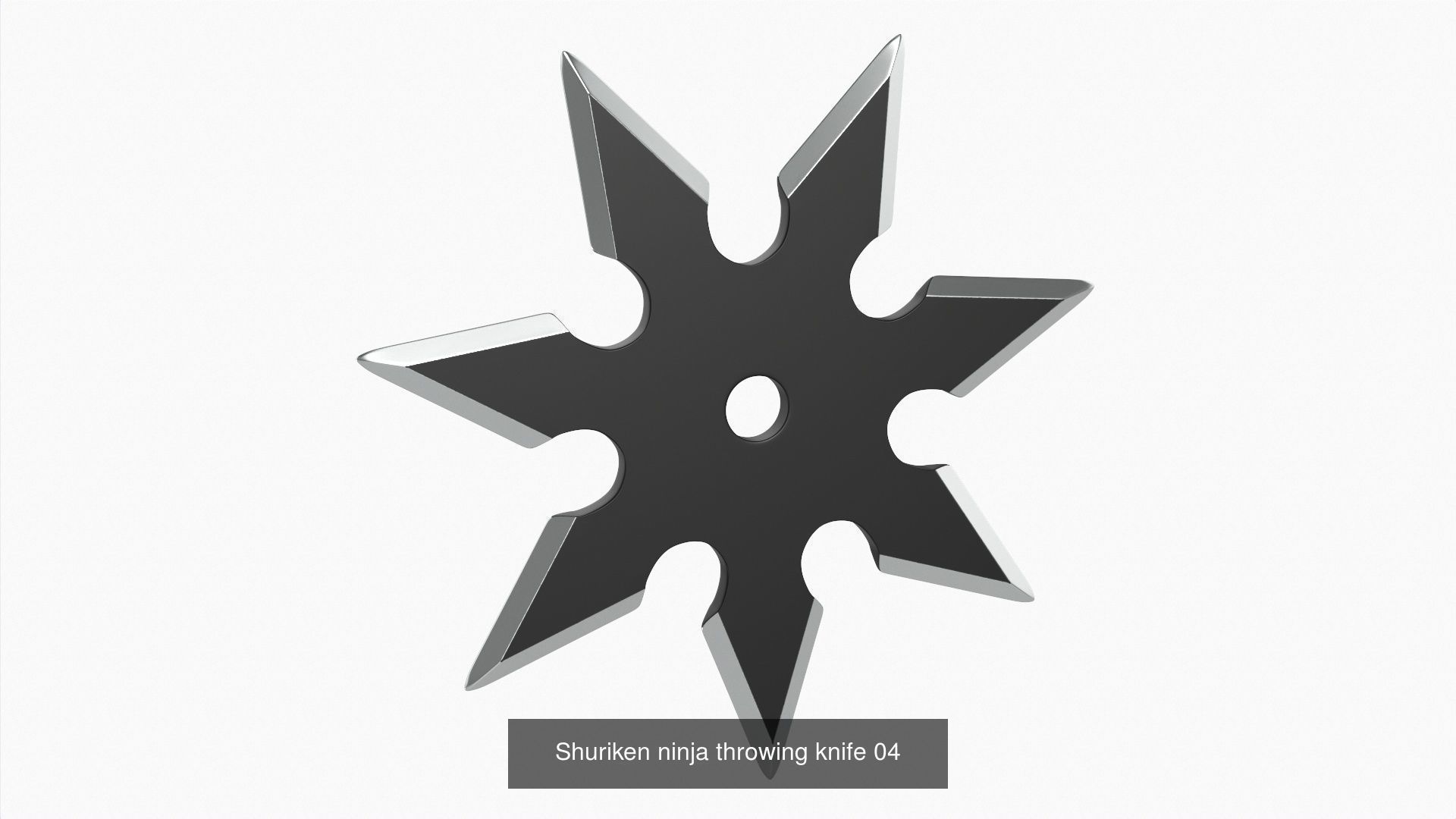Throwing Weapons Shuriken 3D Model Collection_4