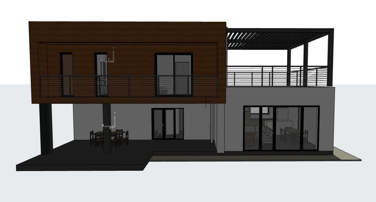 modern Residential house 3D model_2