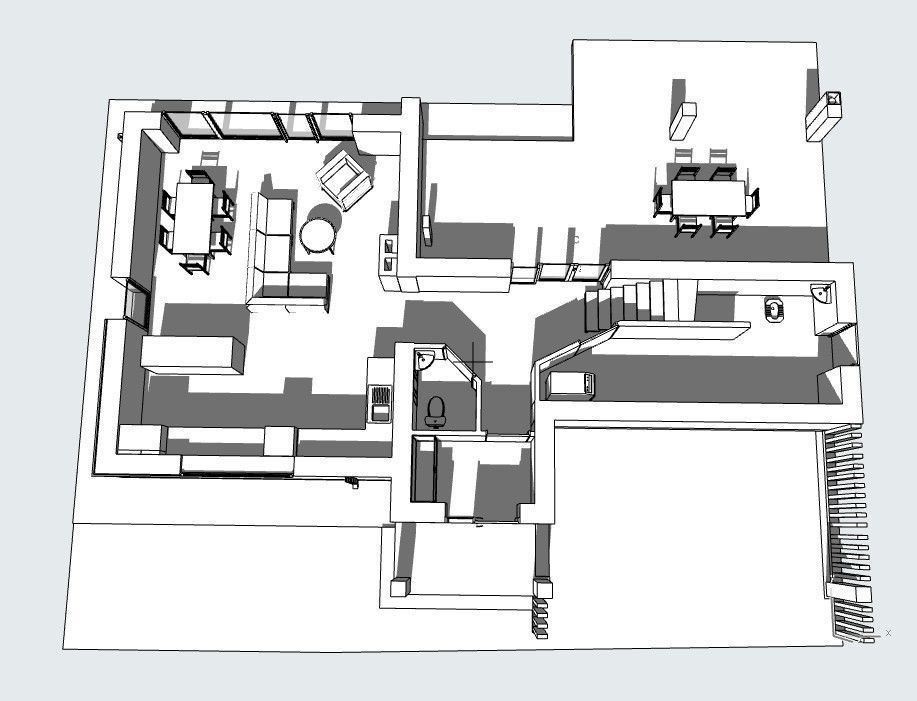 modern Residential house 3D model_8