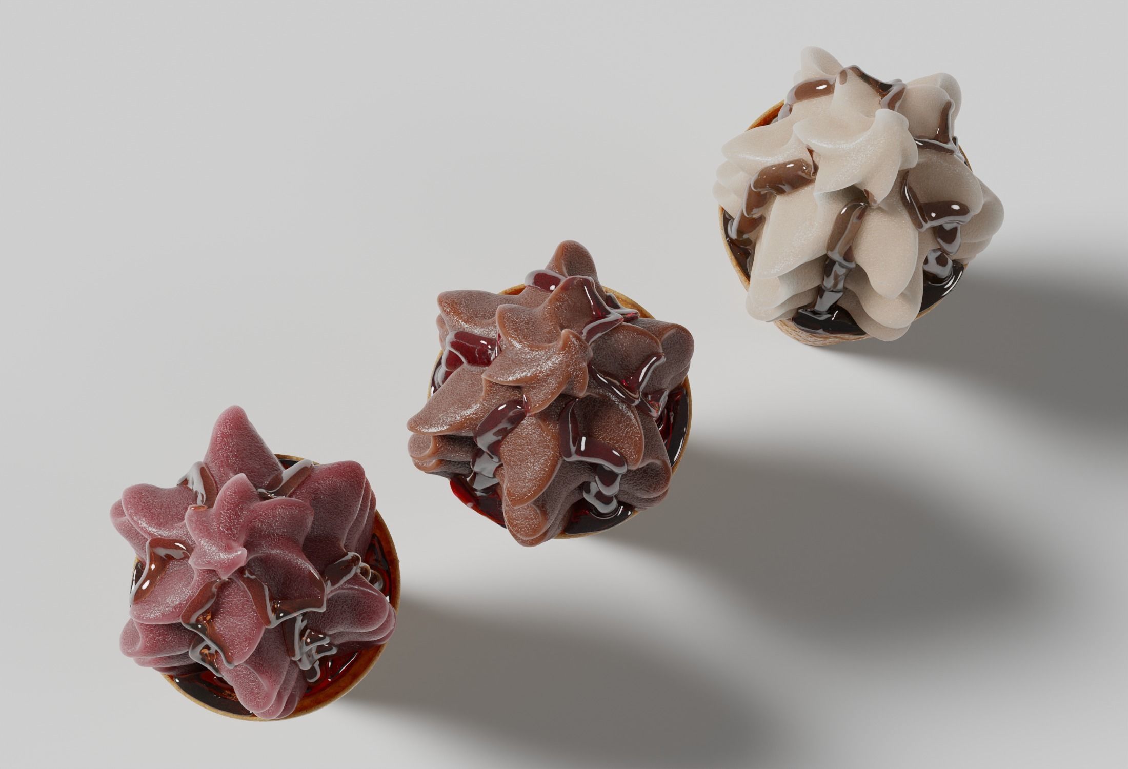 Ice Cream Cone Sundae Syrup 3D model_7