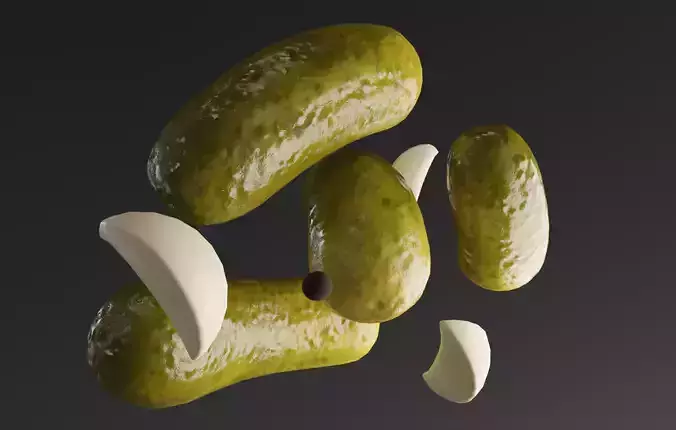 Pickles Low-poly 3D model