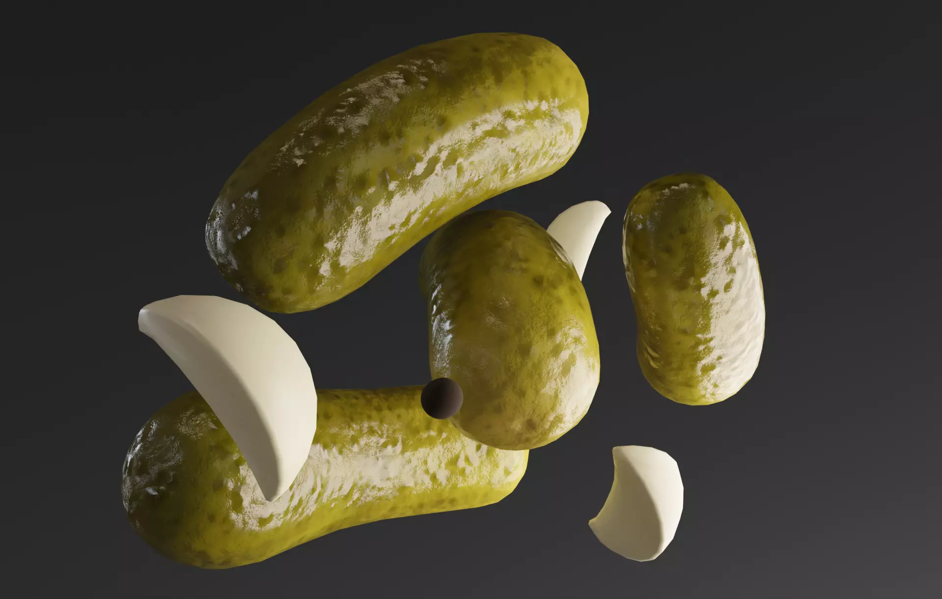 Pickles Low-poly 3D model