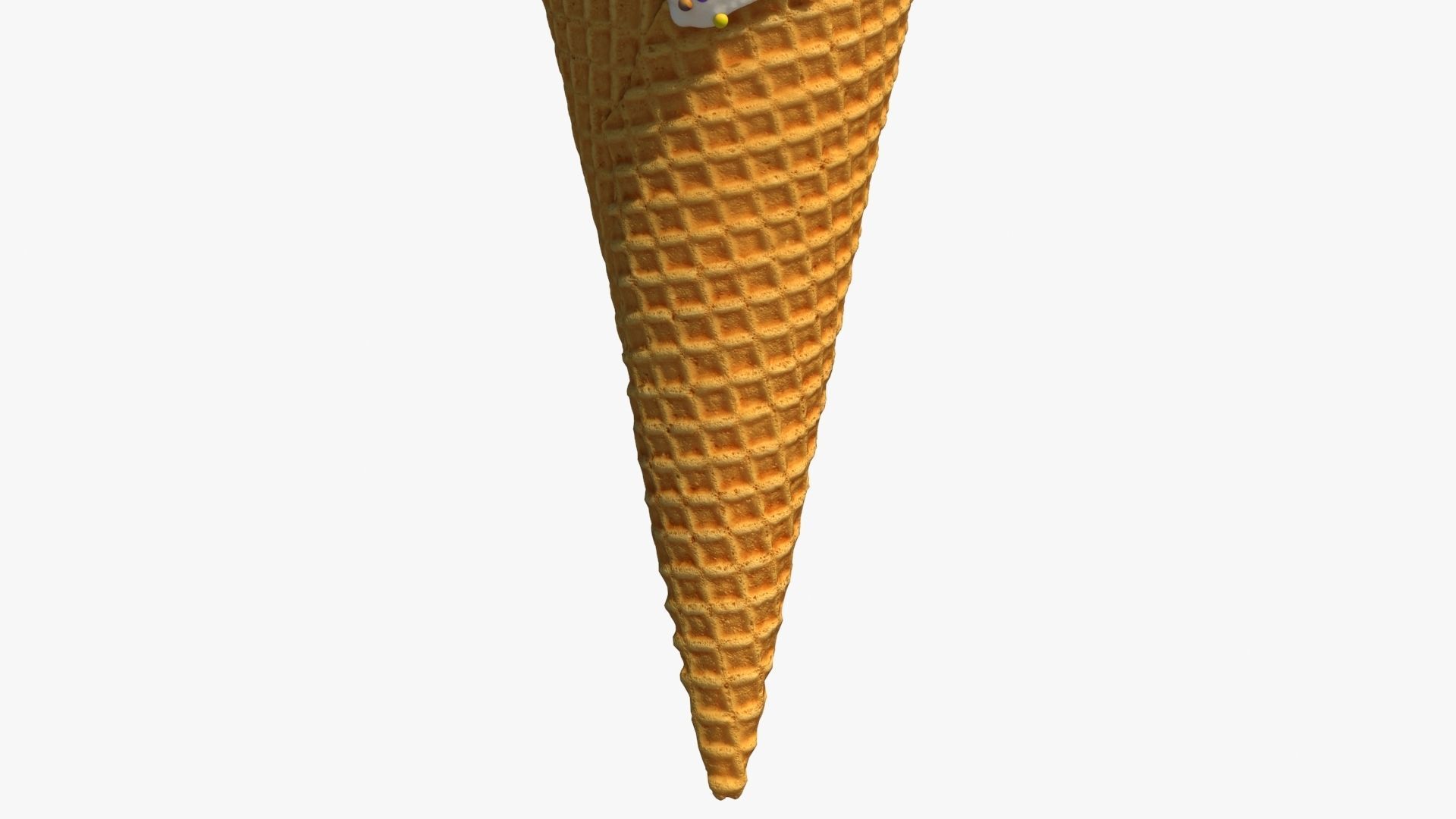 Ice Cream Cone With Toppings v1 3D model_10