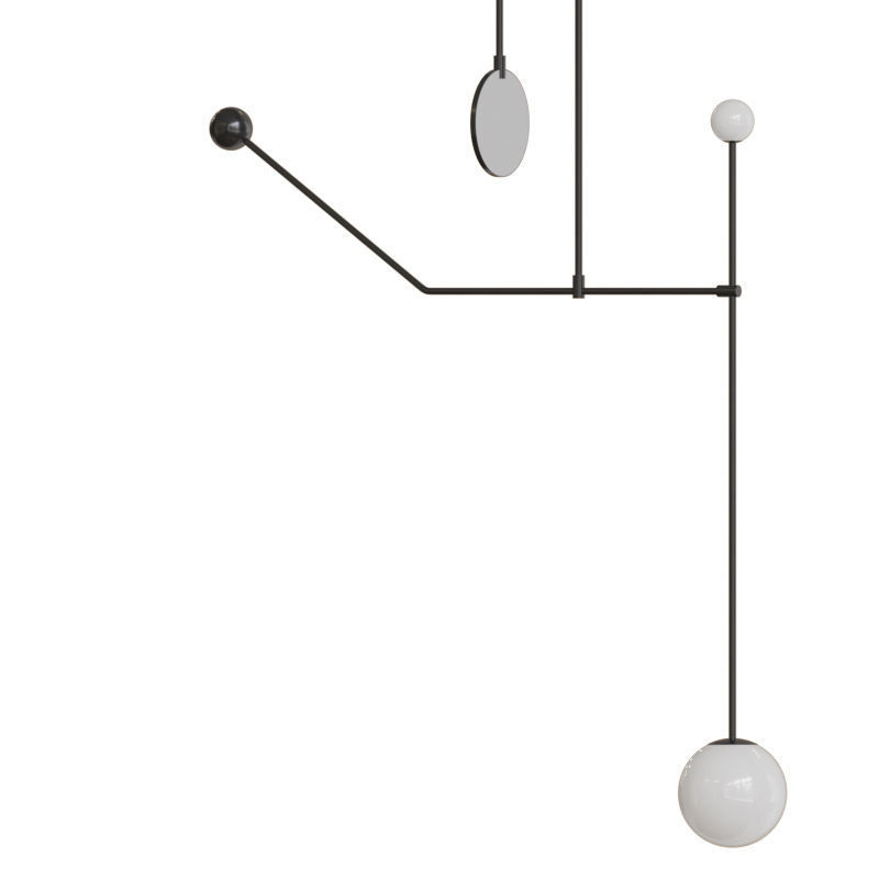 Mobile Chandelier 6 3D model_3