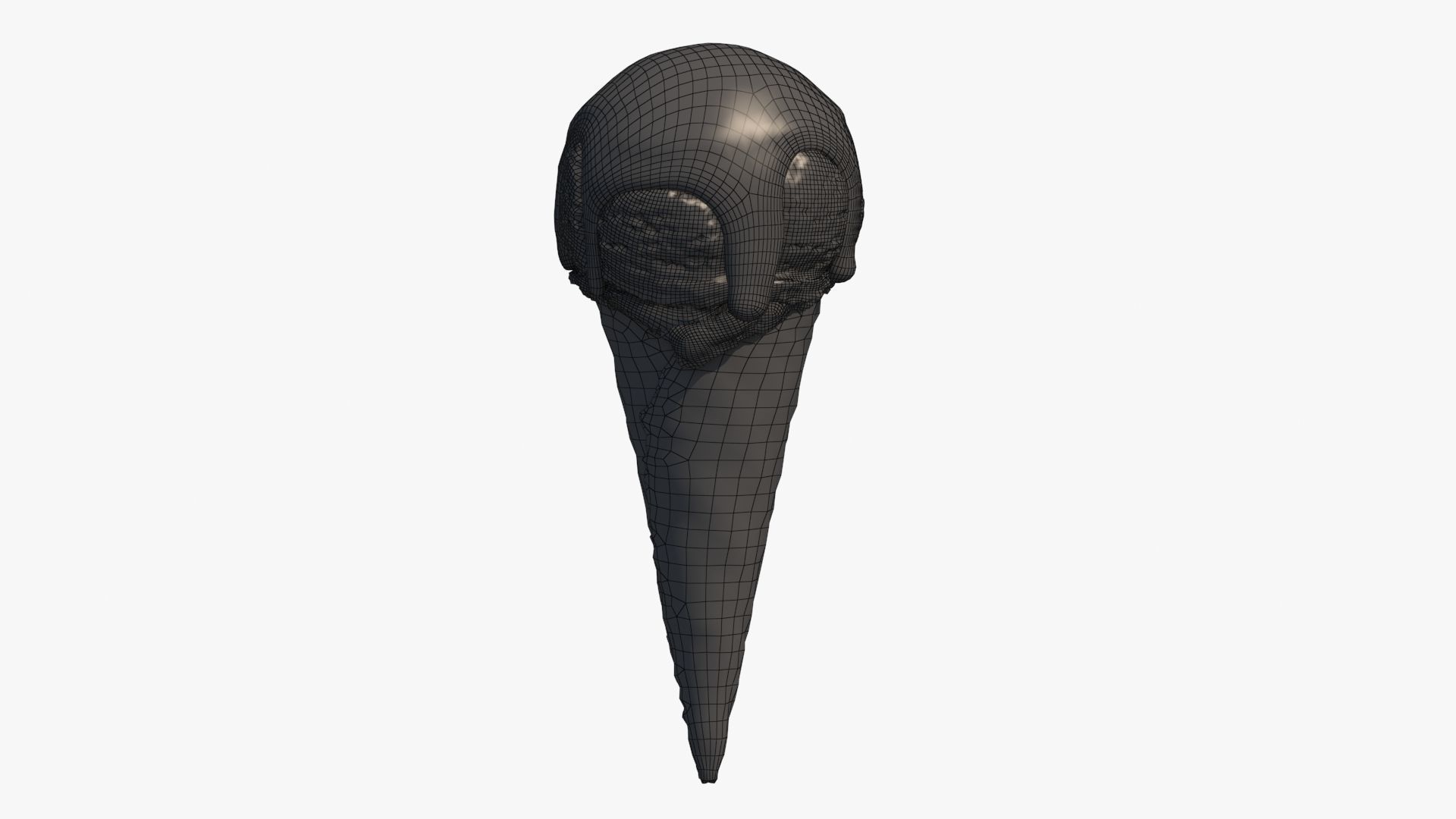 Ice Cream Cone With Toppings v3 3D model_11