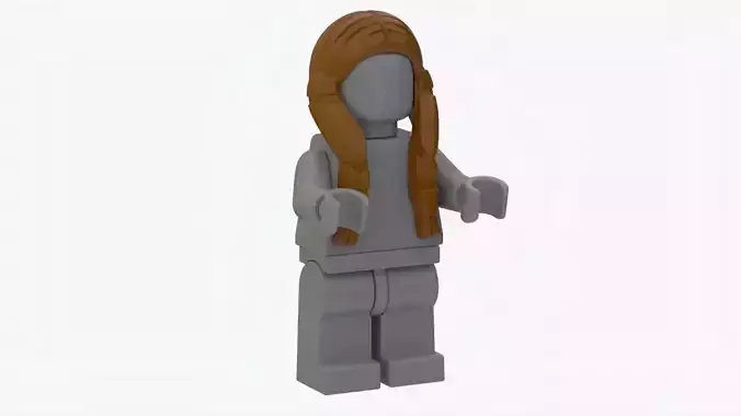 Lego female long hair matchable