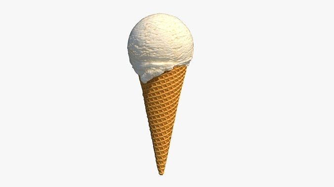 Ice Cream Cone With Toppings Collection 3D Model Pack 4