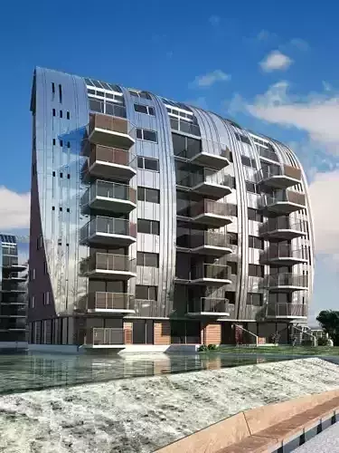 Modern Block House   Apartments