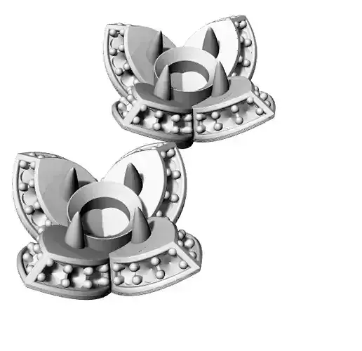 ring lotos with diamond 