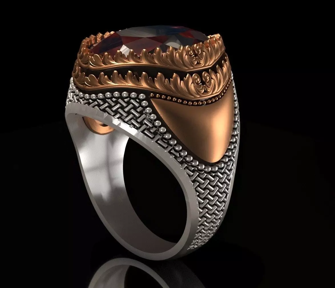 New Men Ring Free 3D print model