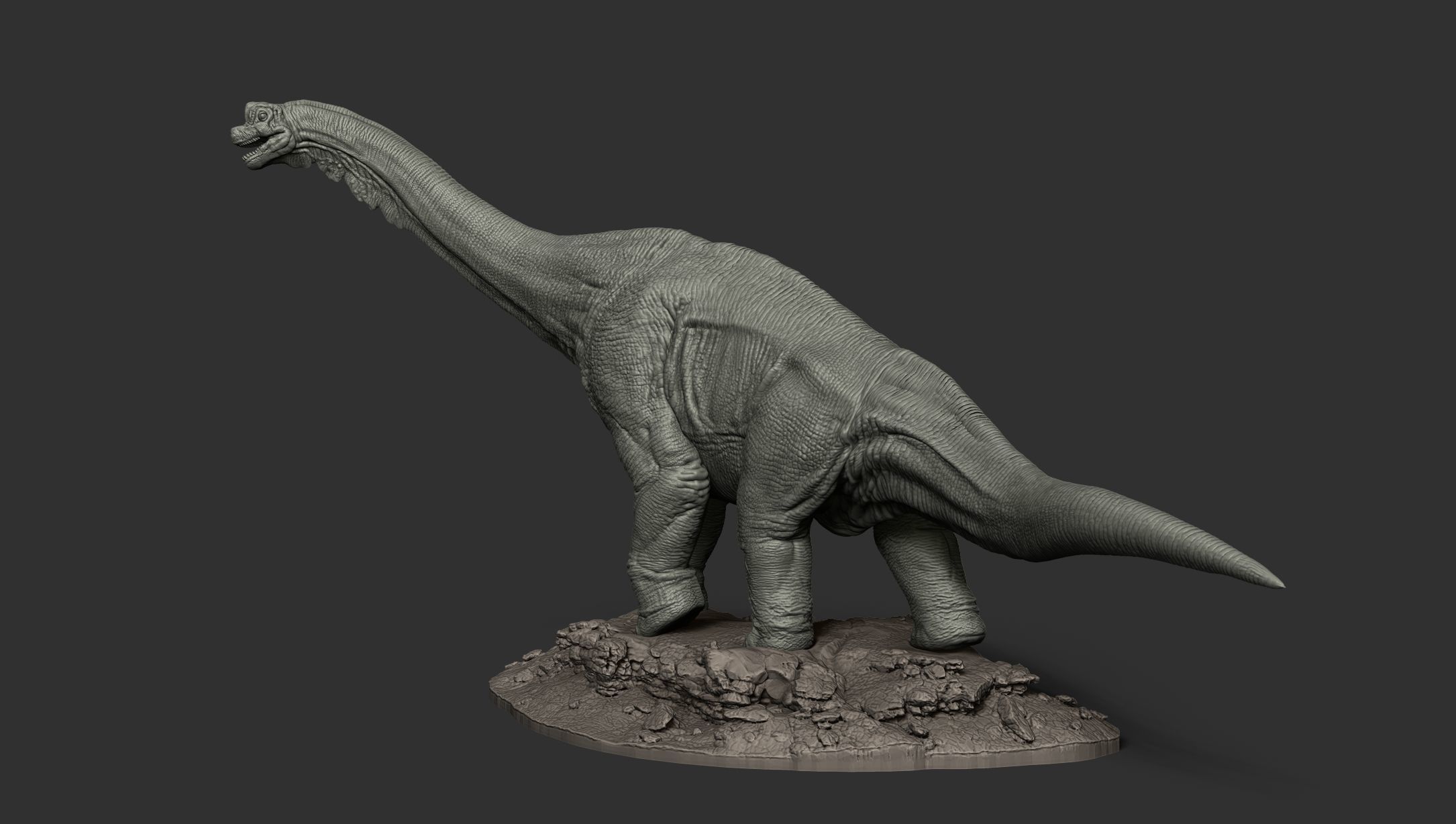 Brachiosaurus 3D print ready 3D print model_3