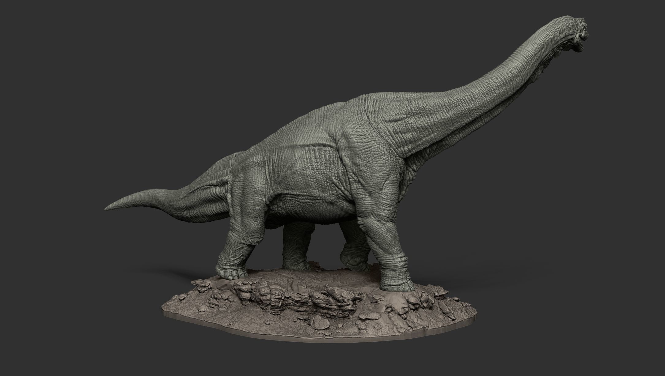 Brachiosaurus 3D print ready 3D print model_2