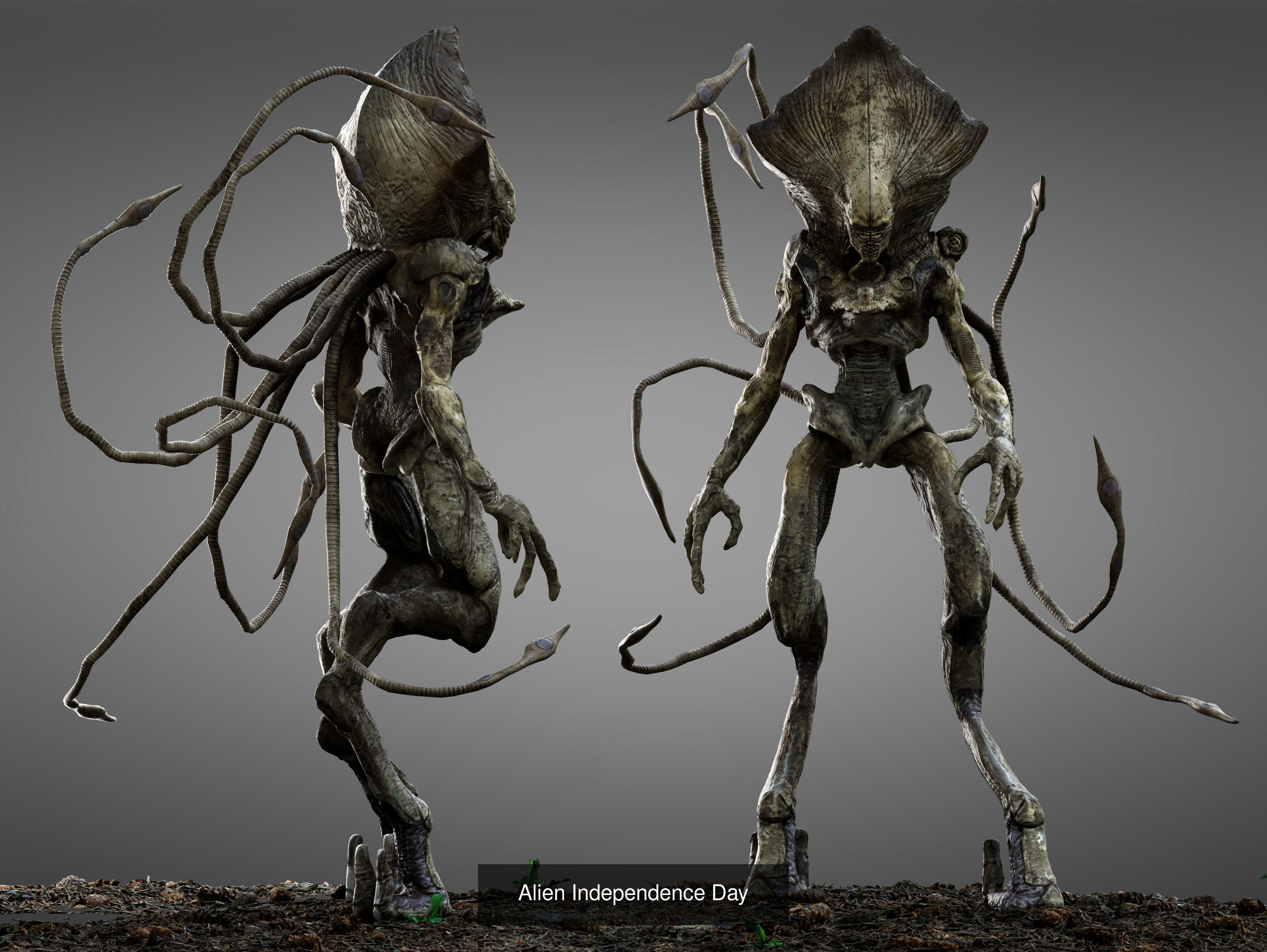 Aliens from movies pack 3D Model Collection_3