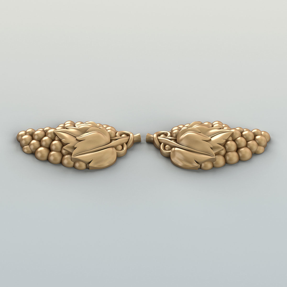 Carved decor horizontal 041 Grape 3D model_3