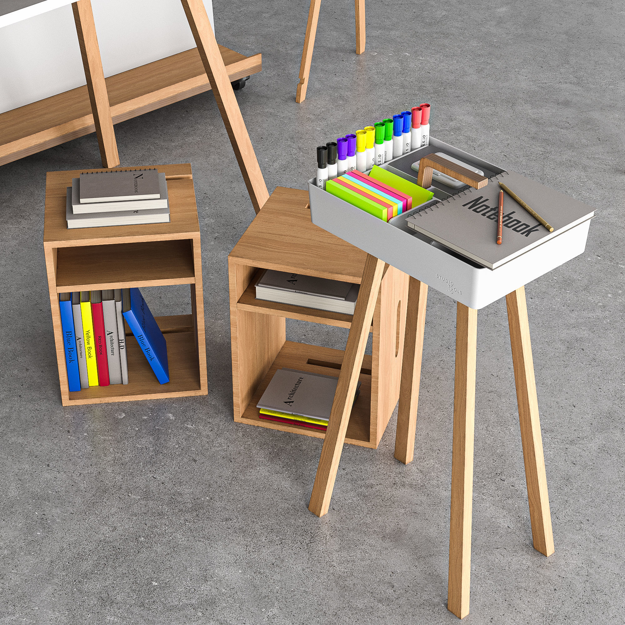 office furniture 3D model_1