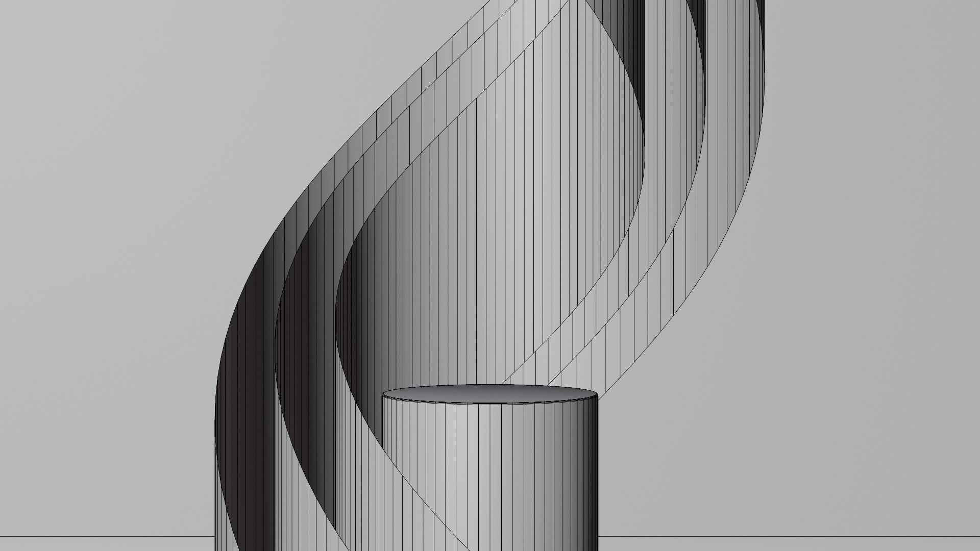 Display Podium Low-poly 3D model_5