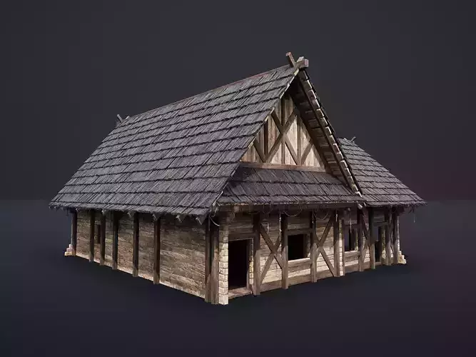 MEDIEVAL SLAVIC HOUSE CABIN COTTAGE HUT VILLAGE FARM AAA NEXTGEN