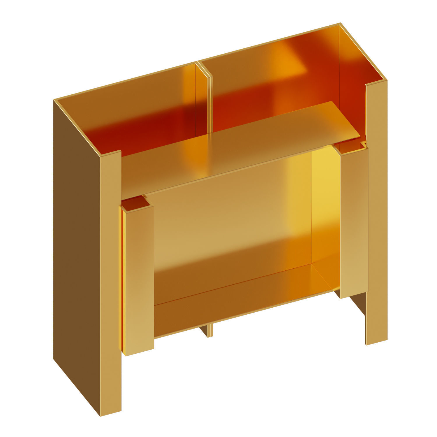 Seam Three Wall Light 3D model_1