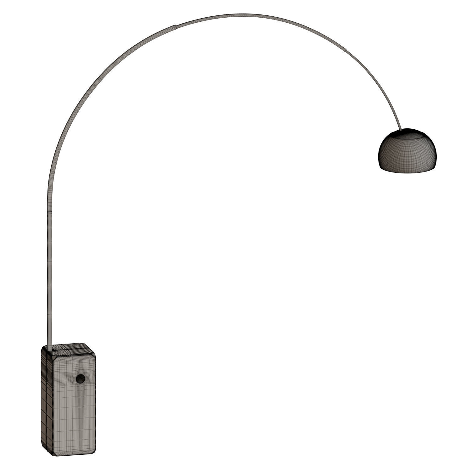 Arco Floor Lamp 3D model_4