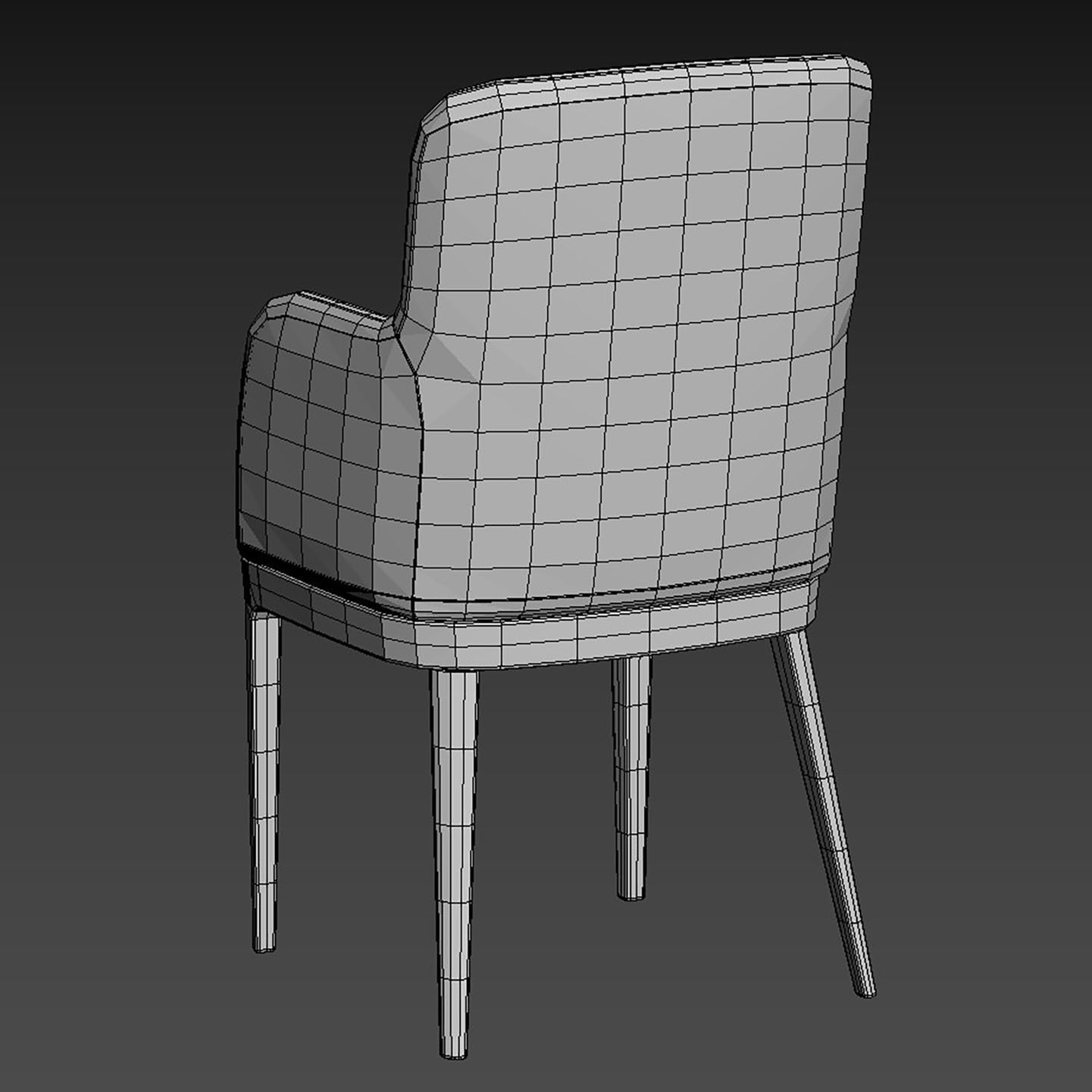 Margot Dining Chair Bontempi 3D model_10