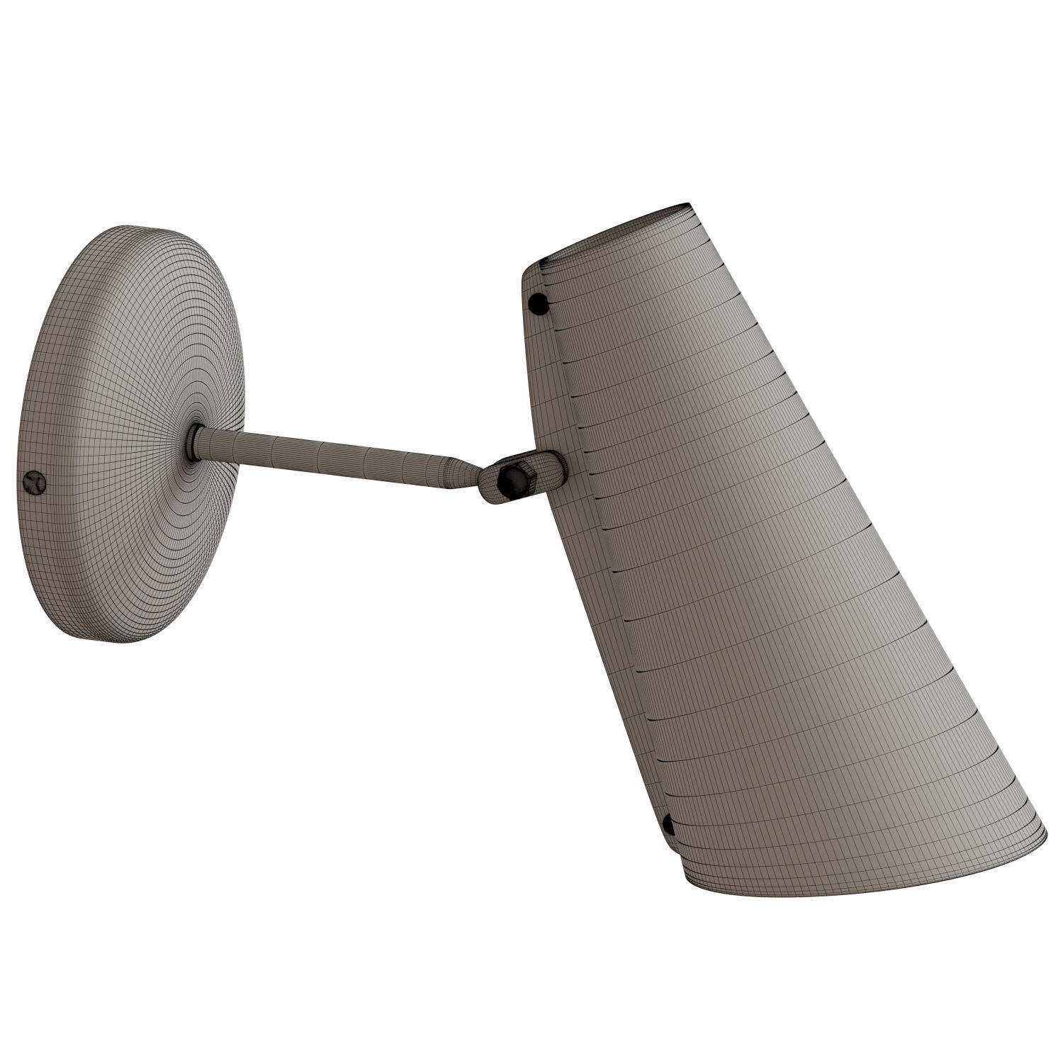 Birdy Short Arm Wall Lamp 3D model_4