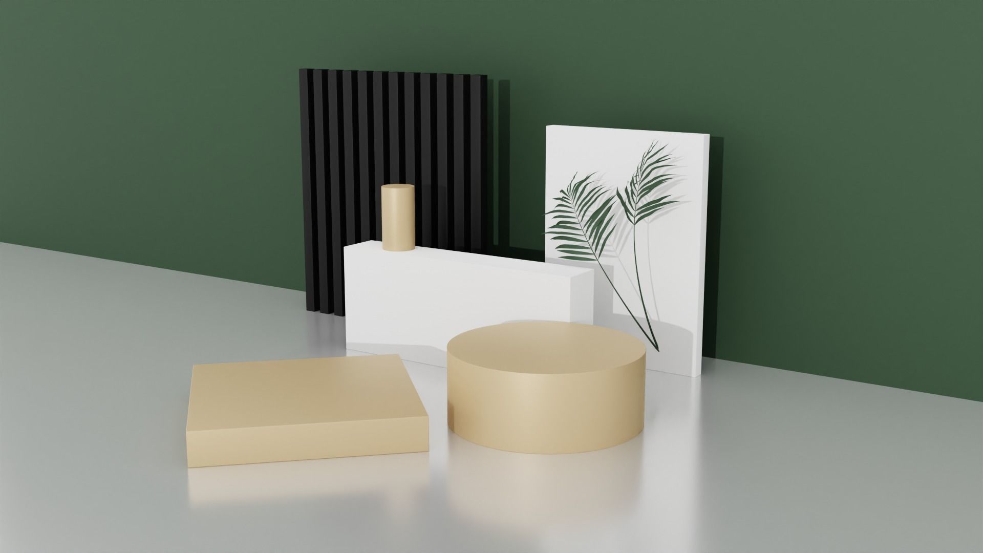 Product Advertising Display Podium Low-poly 3D model_7