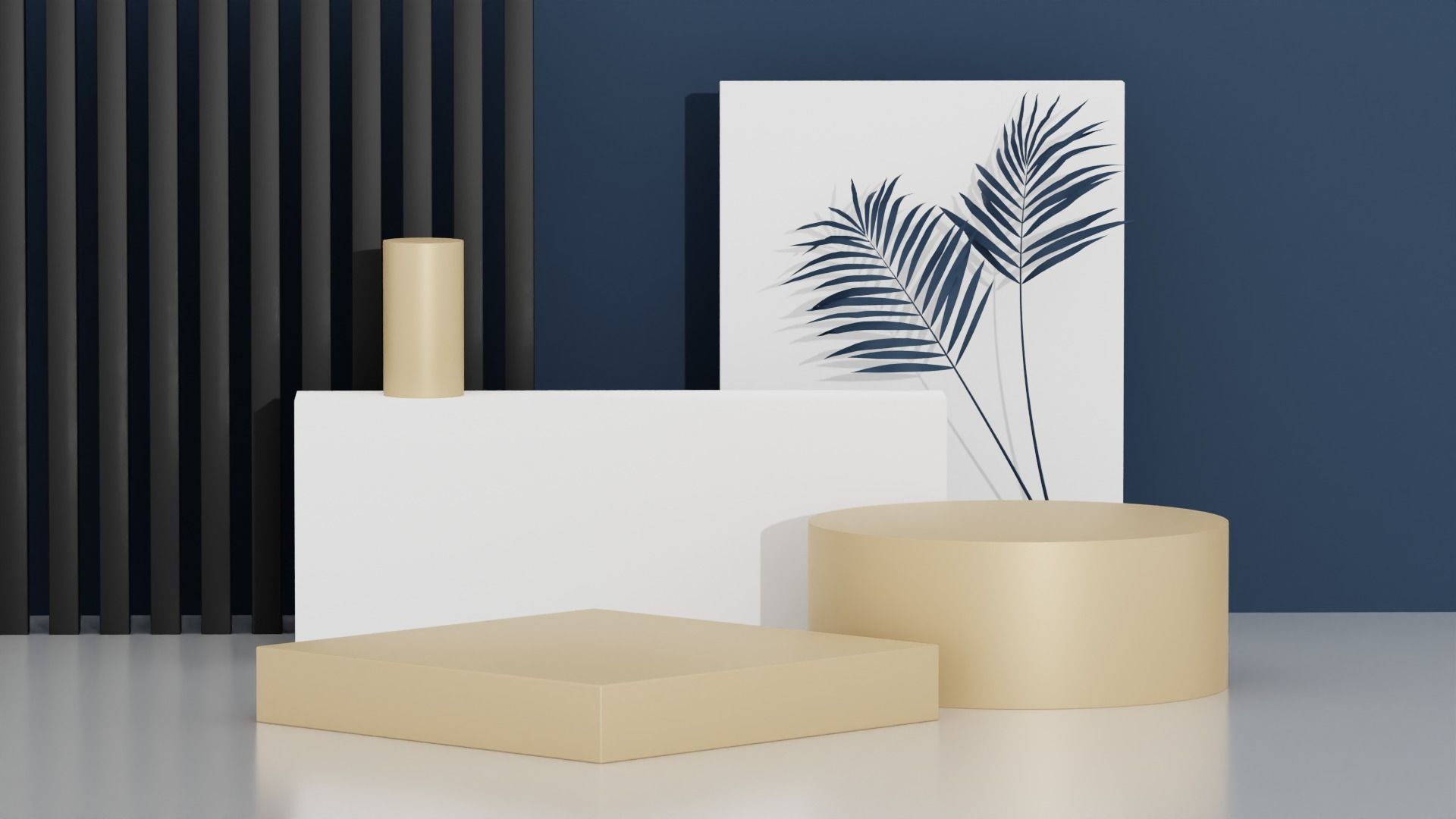 Product Advertising Display Podium Low-poly 3D model_1