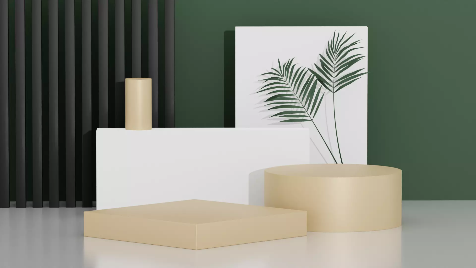 Product Advertising Display Podium Low-poly 3D model_0