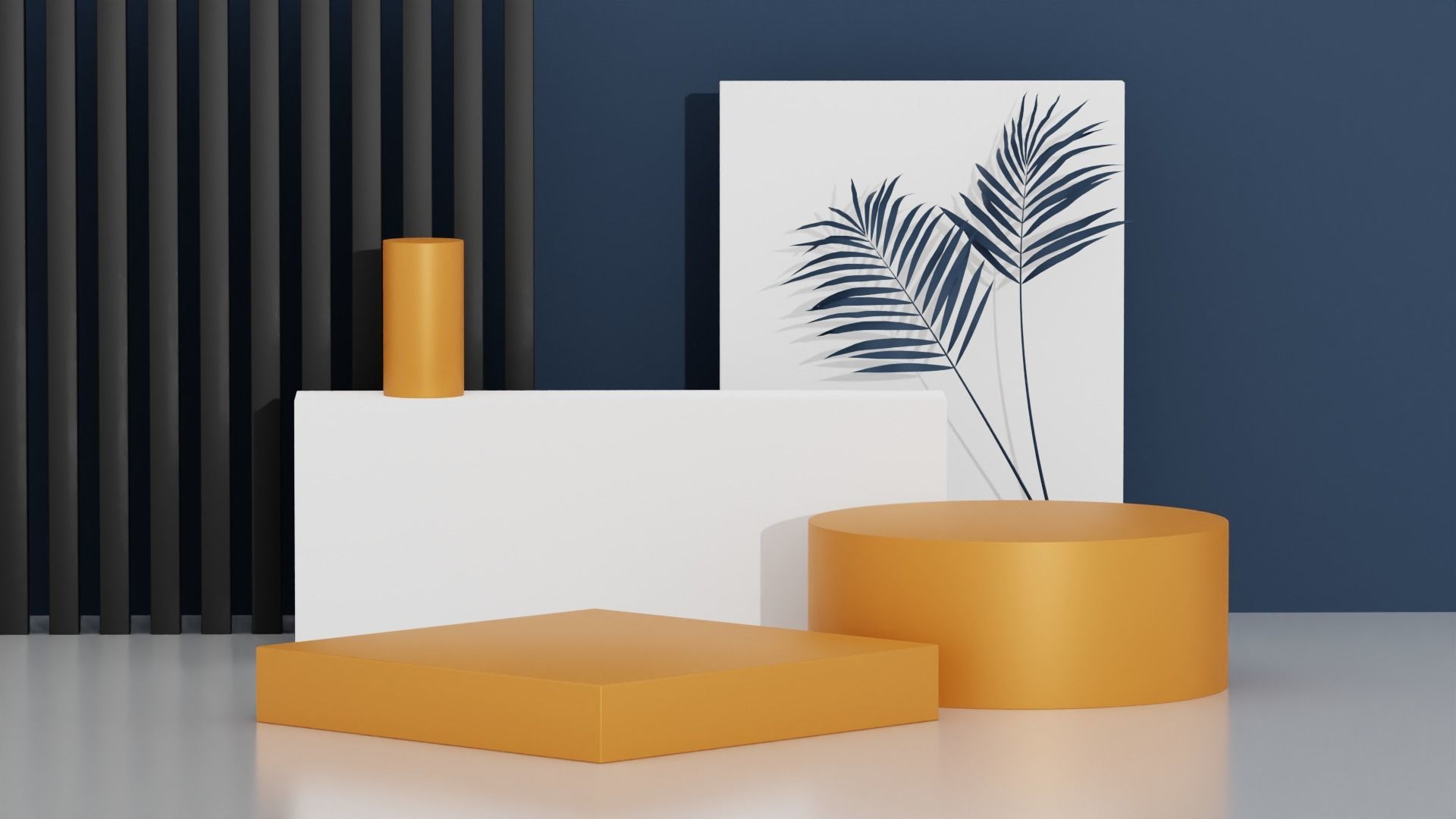 Product Advertising Display Podium Low-poly 3D model_2