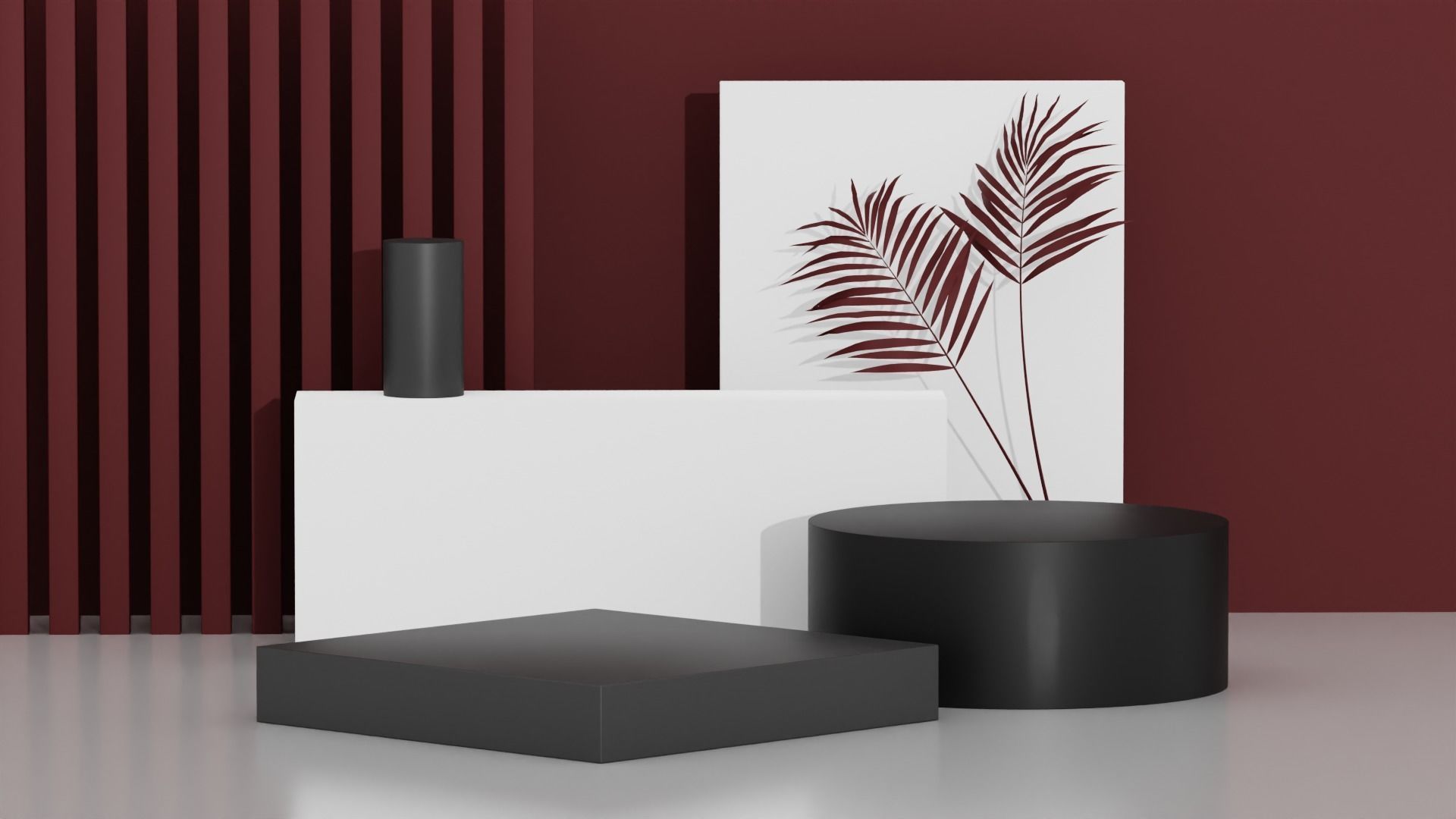 Product Advertising Display Podium Low-poly 3D model_3