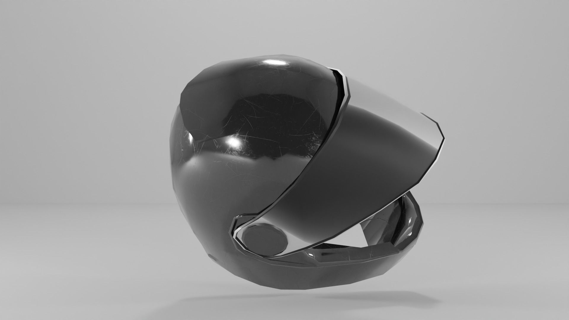 motorcycle helmet Low-poly 3D model_6