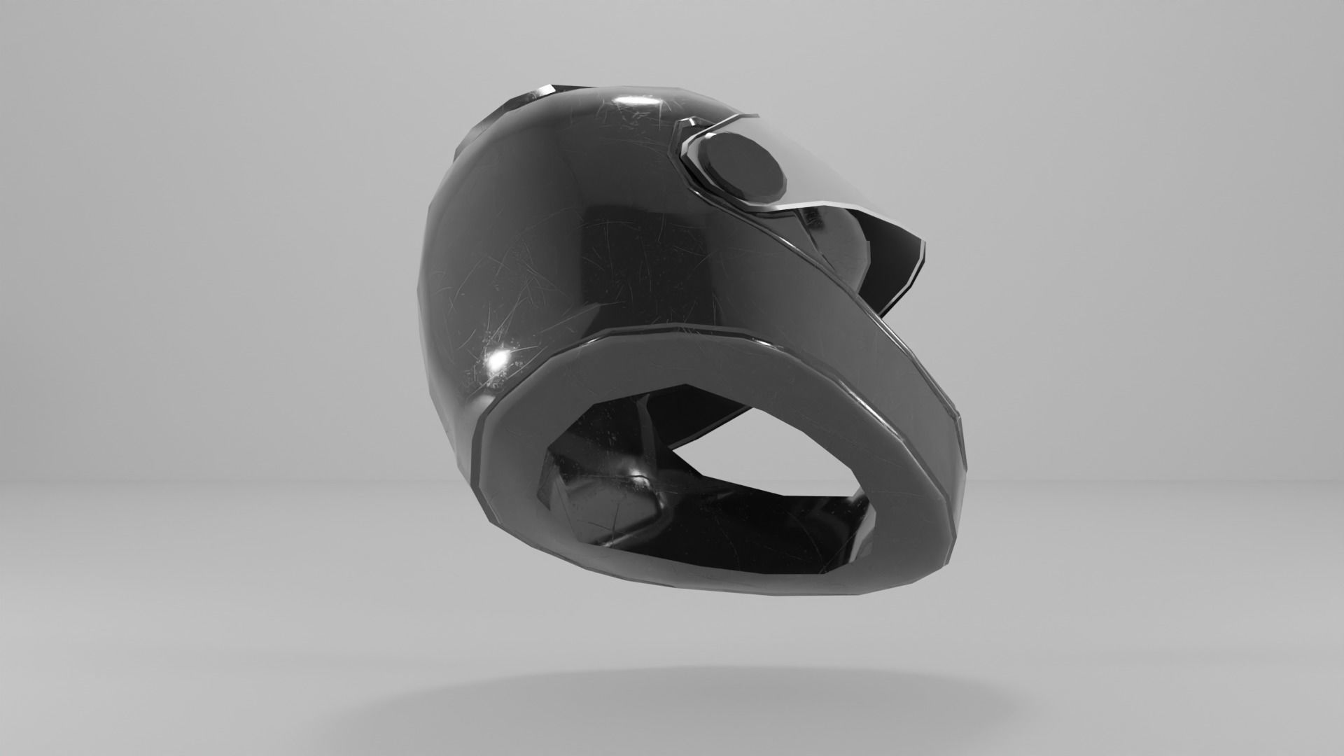 motorcycle helmet Low-poly 3D model_12