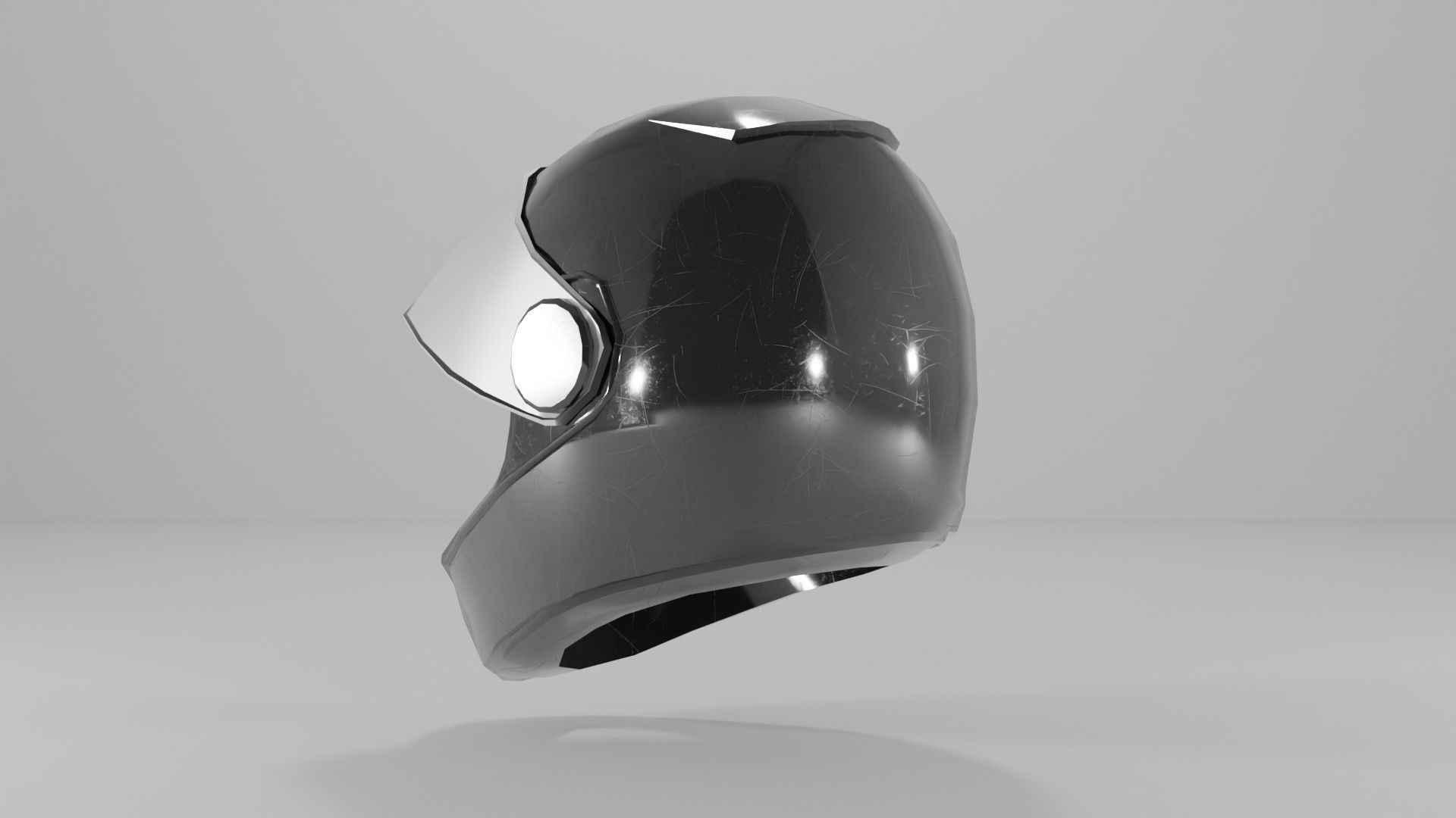 motorcycle helmet Low-poly 3D model_18