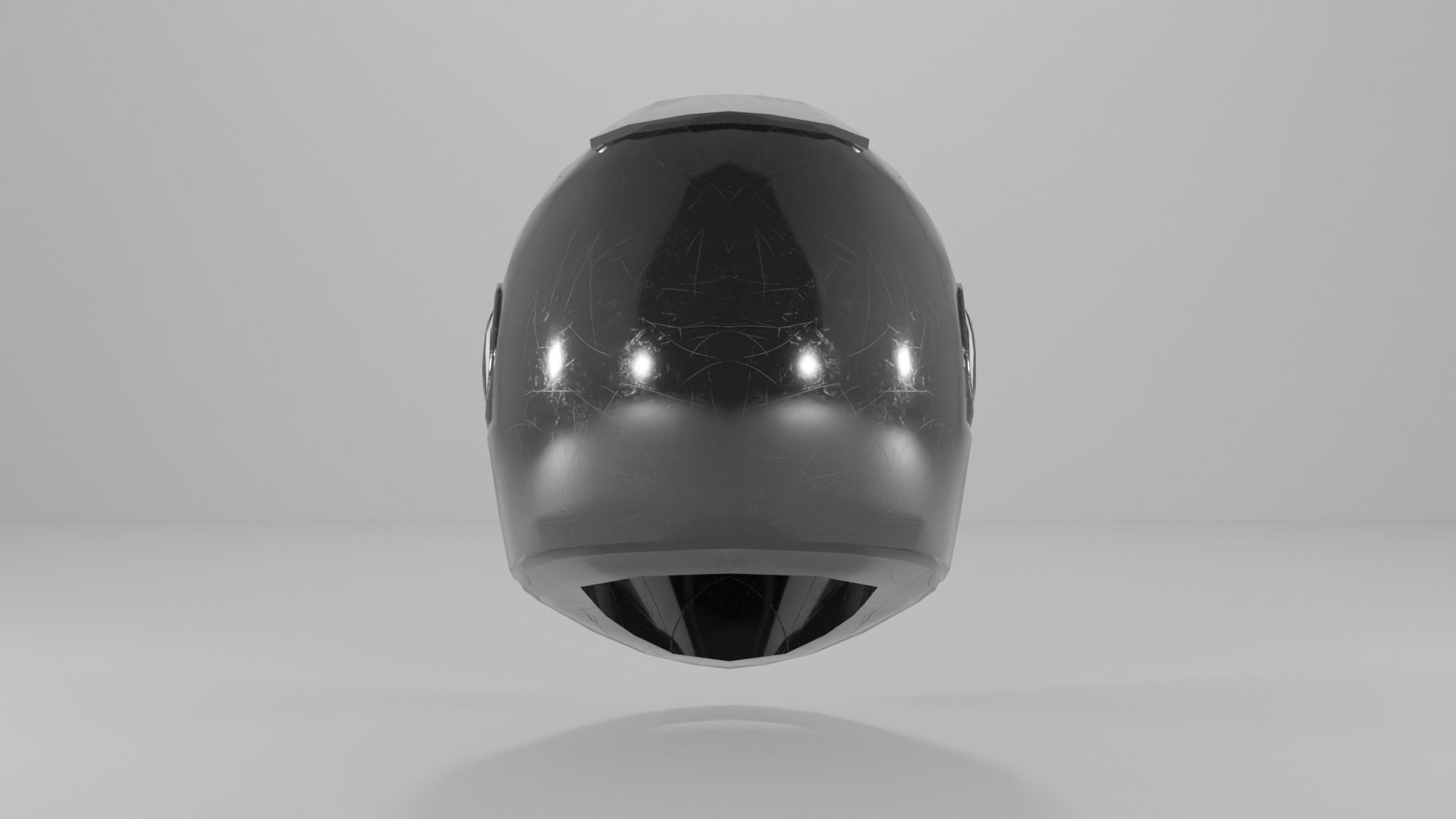 motorcycle helmet Low-poly 3D model_17