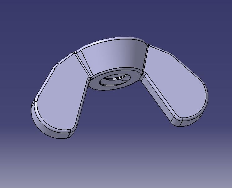 M3 Wing Nuts 3D print model_18