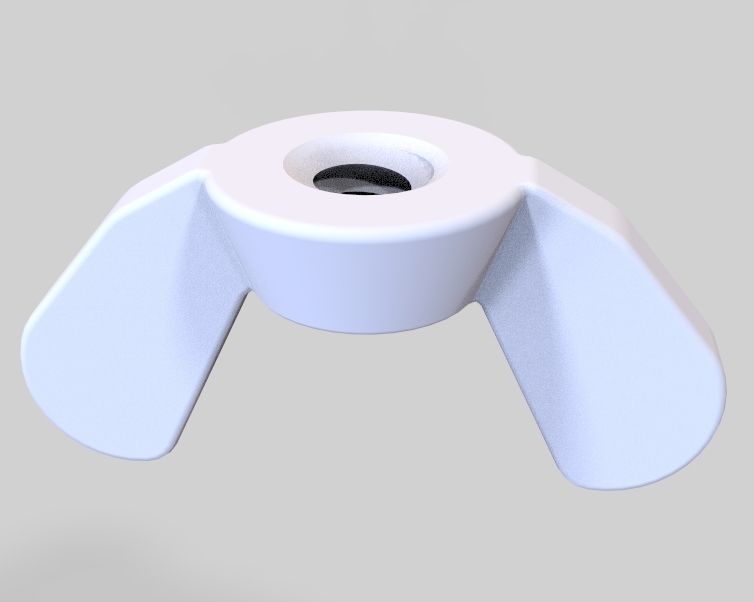 M3 Wing Nuts 3D print model_10
