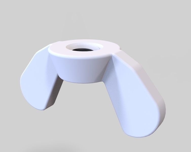 M3 Wing Nuts 3D print model_8