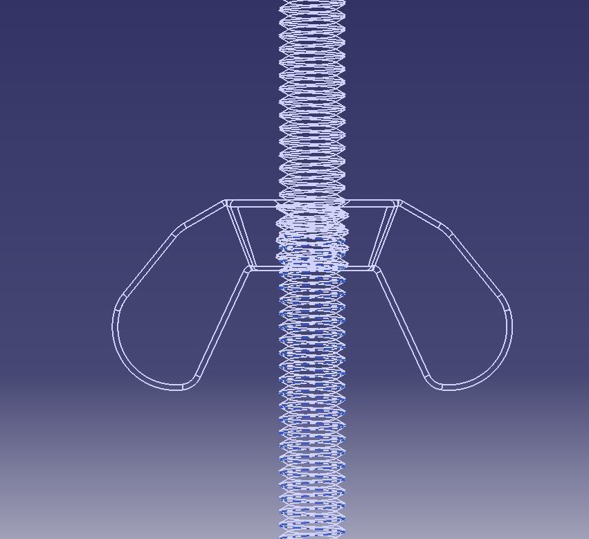 M3 Wing Nuts 3D print model_30