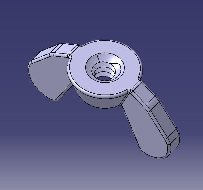 M3 Wing Nuts 3D print model_20