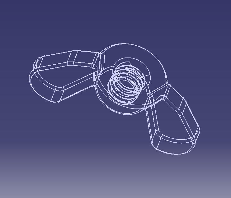 M3 Wing Nuts 3D print model_17
