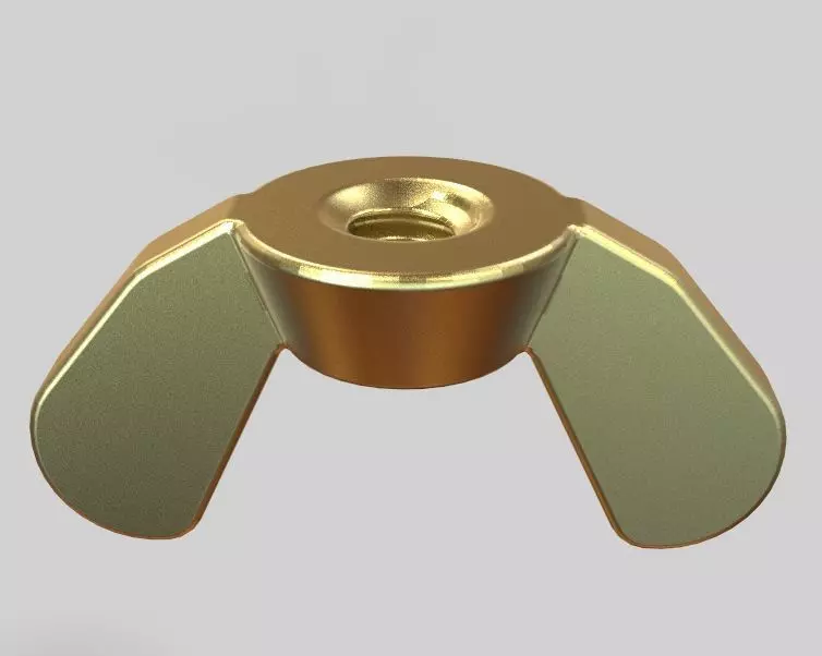 M3 Wing Nuts 3D print model_0
