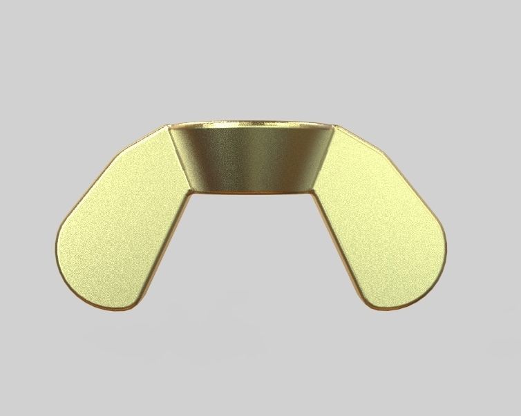 M3 Wing Nuts 3D print model_4