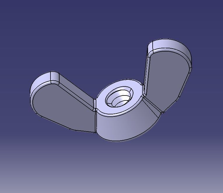 M3 Wing Nuts 3D print model_22