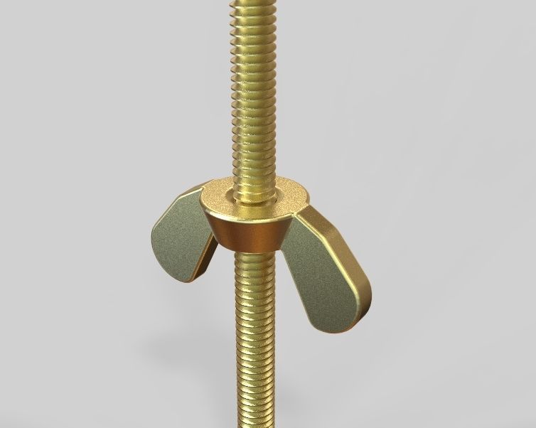 M3 Wing Nuts 3D print model_14