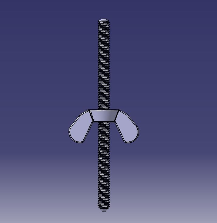 M3 Wing Nuts 3D print model_31